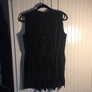 Banana Republic  sheer draw string blouse